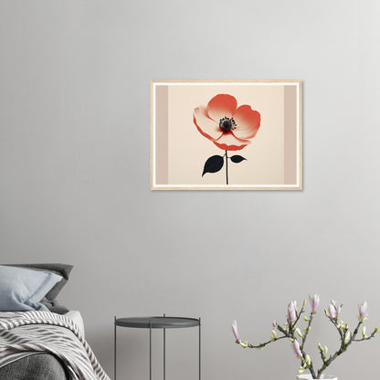 An orange flower framed in the Poppy The Oracle Windows™ Collection poster.