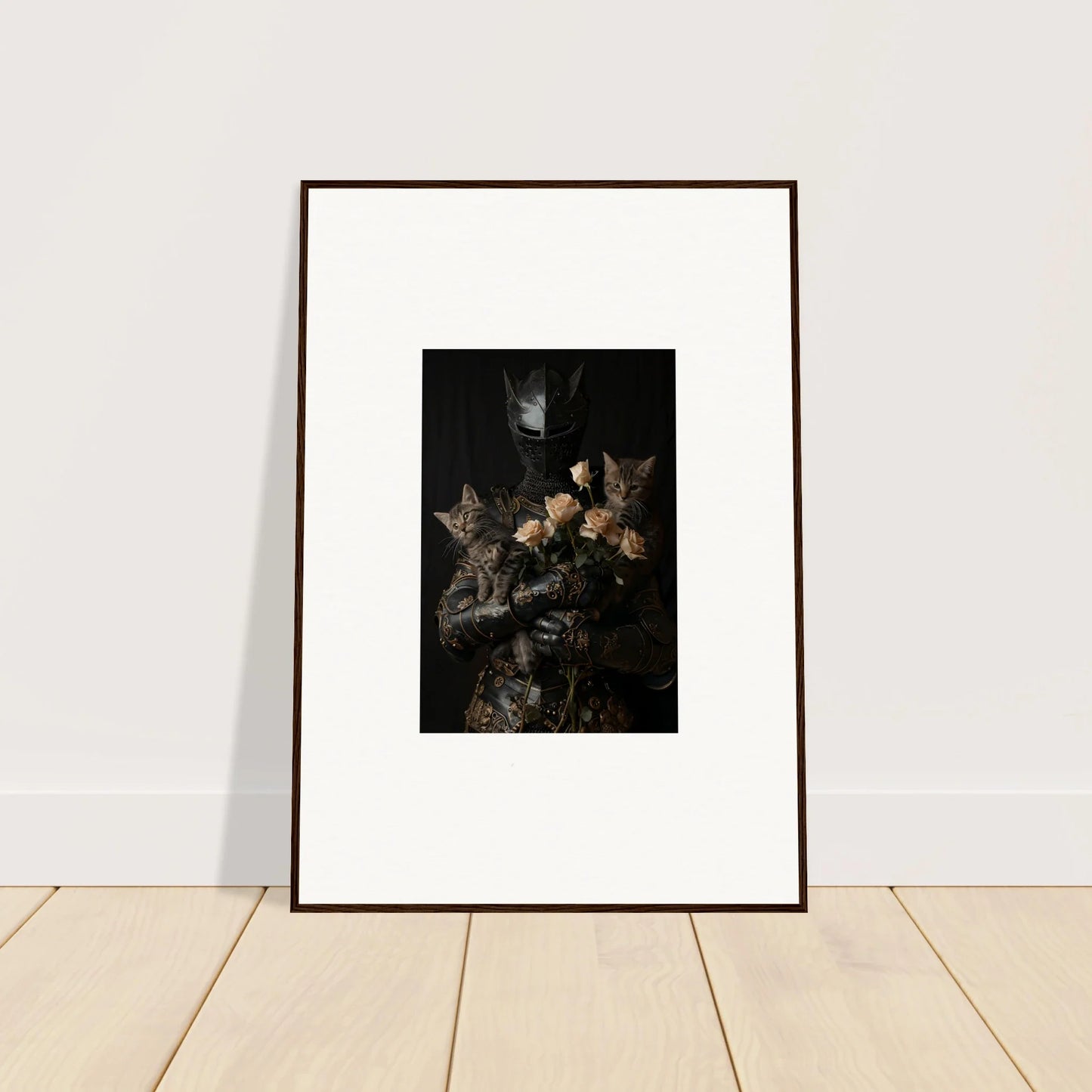 Framed Wall Art of Dark Floral Still Life for Cuddle Chaotica Room Decor