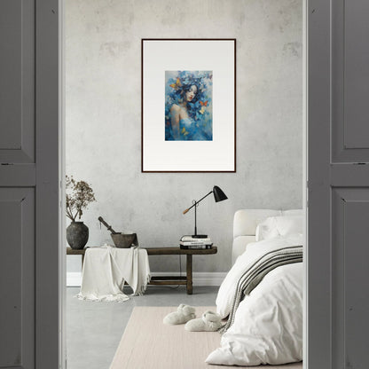 Framed wall art of a dreamy figure for elegant room decor, Dream Rhapsody design