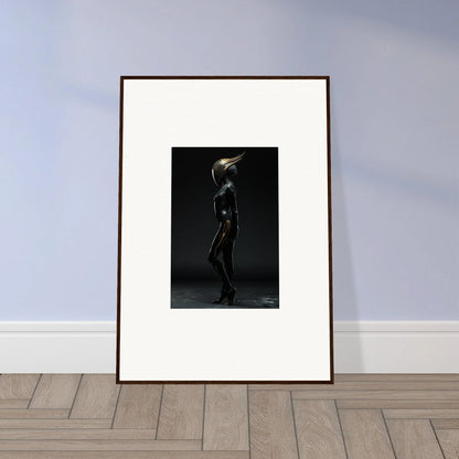 Framed black-and-white nude art for modern room decor, highlighting noise threshold