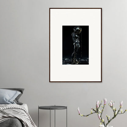 Framed black and white nude figure artwork for stylish room decor and canvas prints