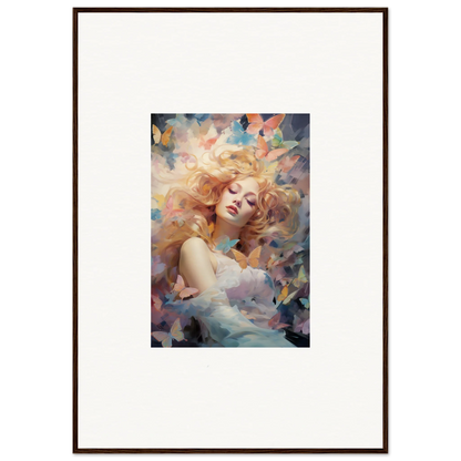 Framed wall art of an ethereal figure, perfect for dreamy room decor