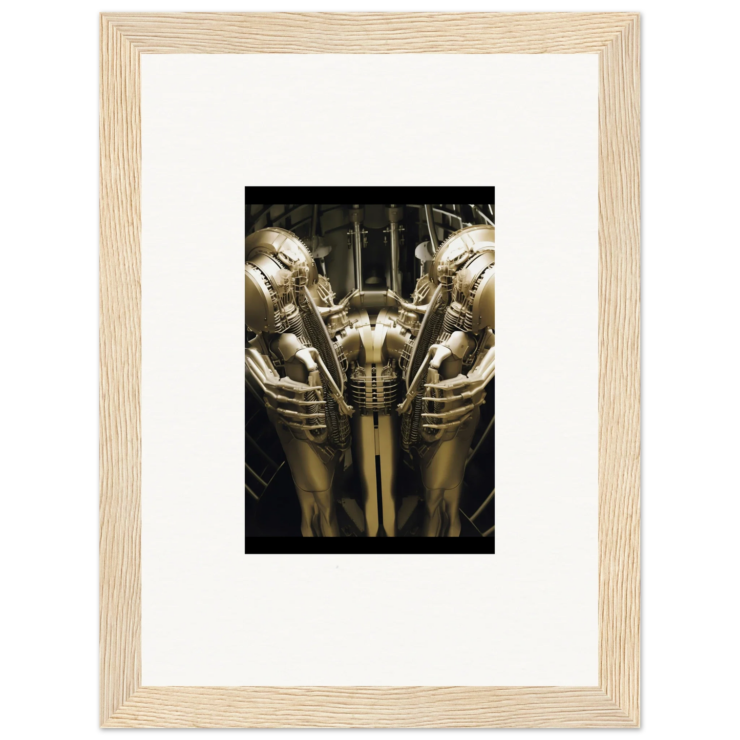 Framed wall art of metallic humanoid figures in Dreams Ballet for unique room decor