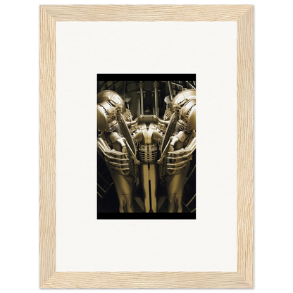 Framed wall art of metallic humanoid figures in Dreams Ballet for unique room decor