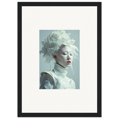 Framed wall art of a pale florid creature in ethereal style for exquisite room decor