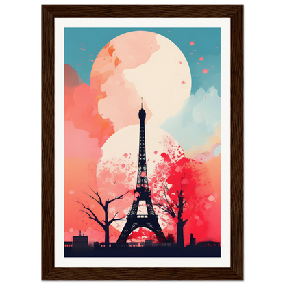 A framed print of the eiff tower in paris