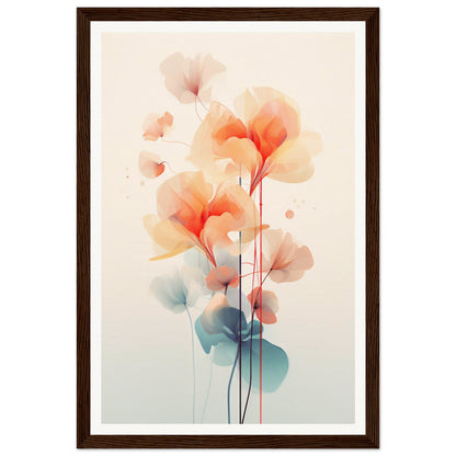 An Flowers Abstract Geometry J The Oracle Windows™ Collection poster framed in wood, perfect for my wall.