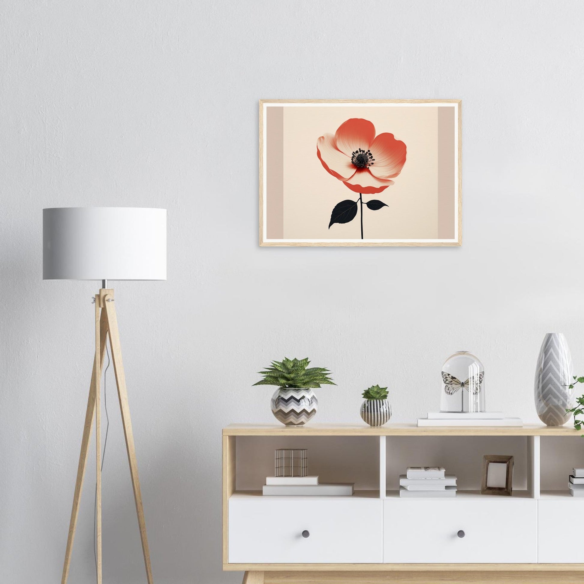 An orange flower framed in the Poppy The Oracle Windows™ Collection poster.