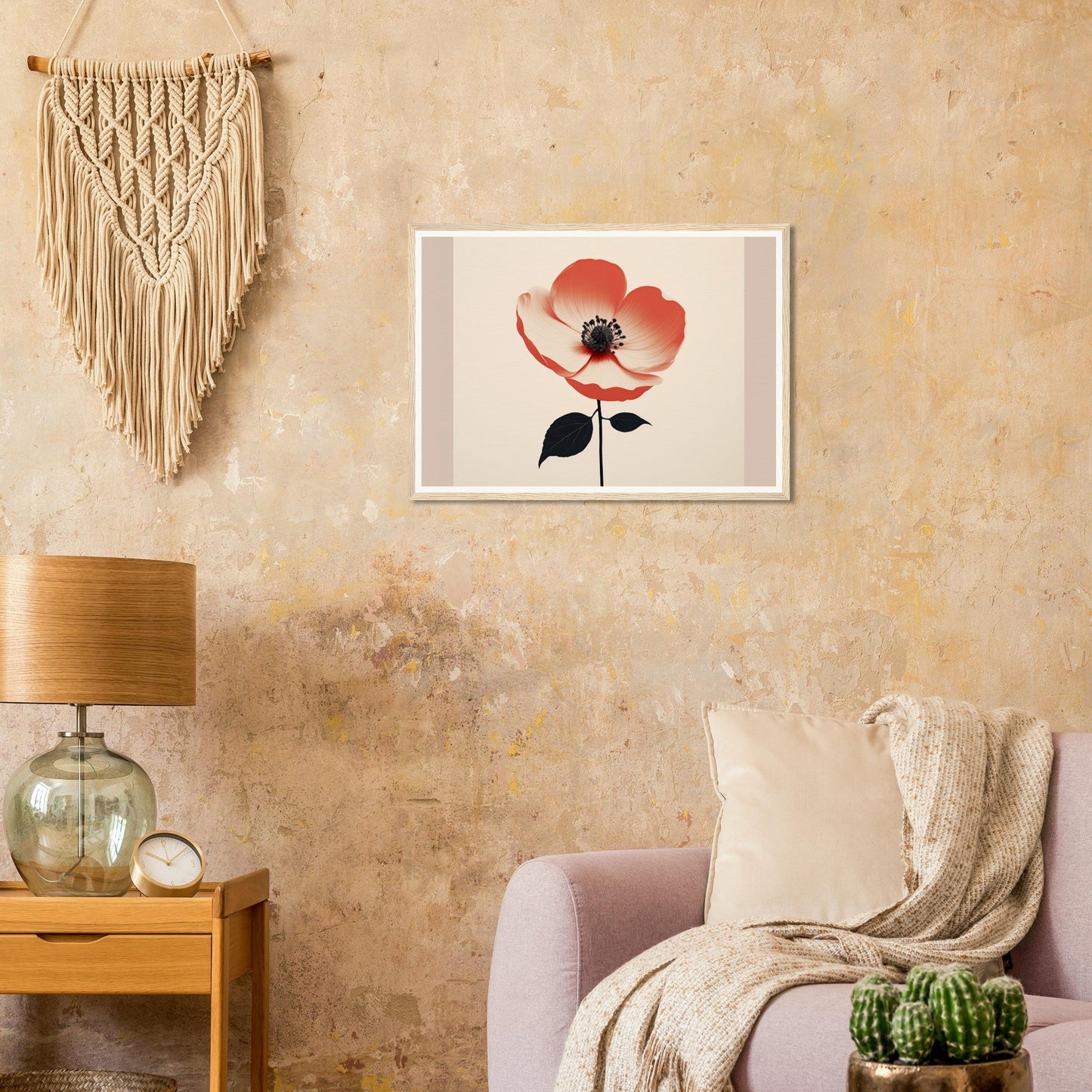 An orange flower framed in the Poppy The Oracle Windows™ Collection poster.