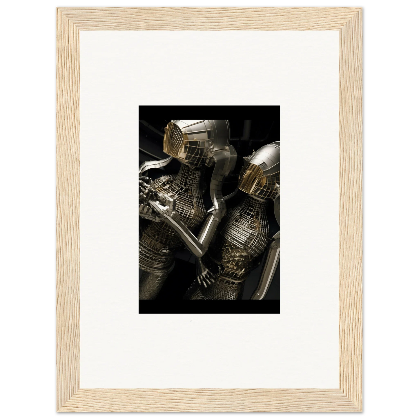 Medieval suit of armor with intricate detailing for Alloy Dreams room decor wall art