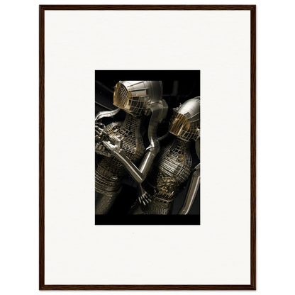 Medieval suit of armor with intricate metalwork for stylish room decor and Alloy Dreams