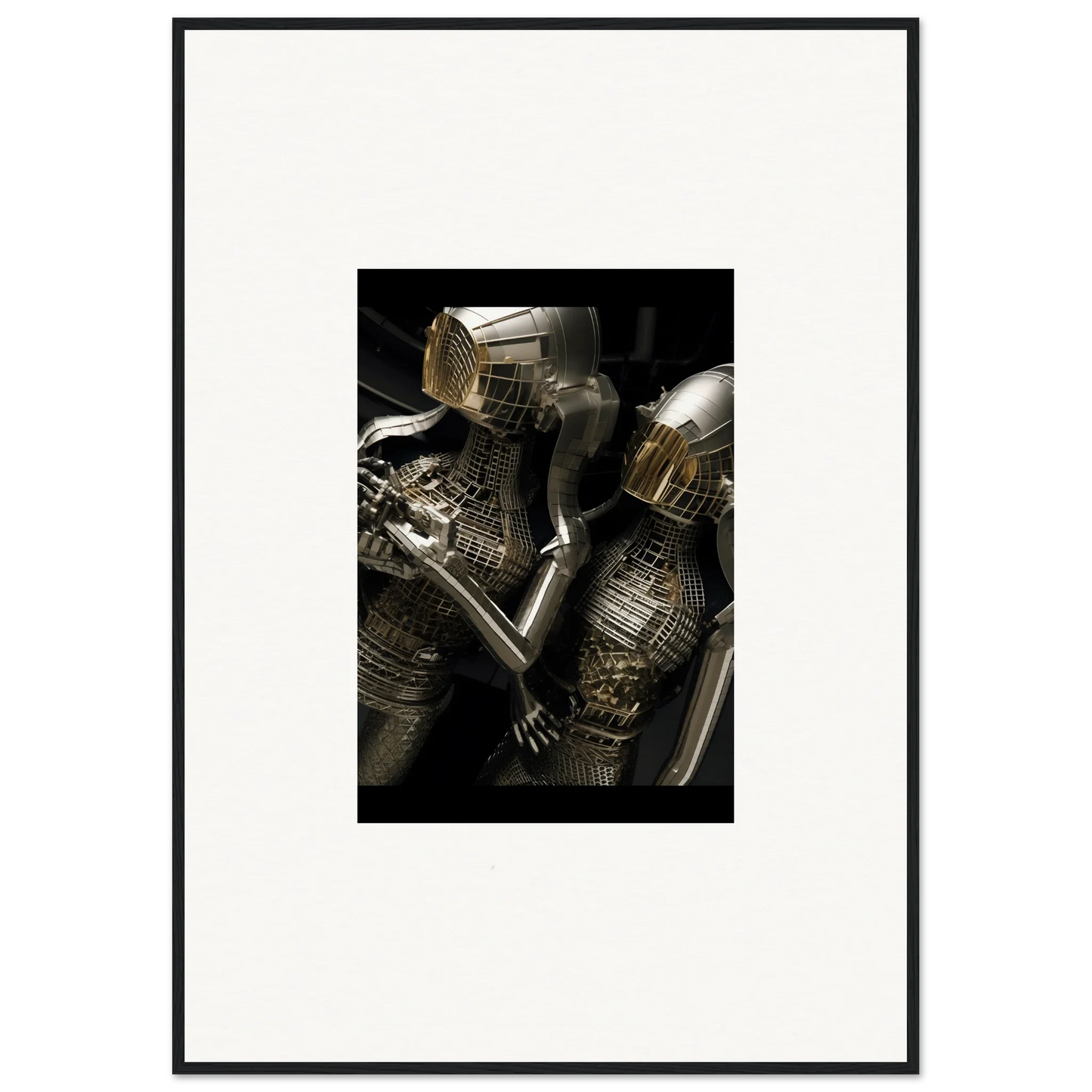 Medieval suit of armor detailed metalwork, perfect for Alloy Dreams room decor