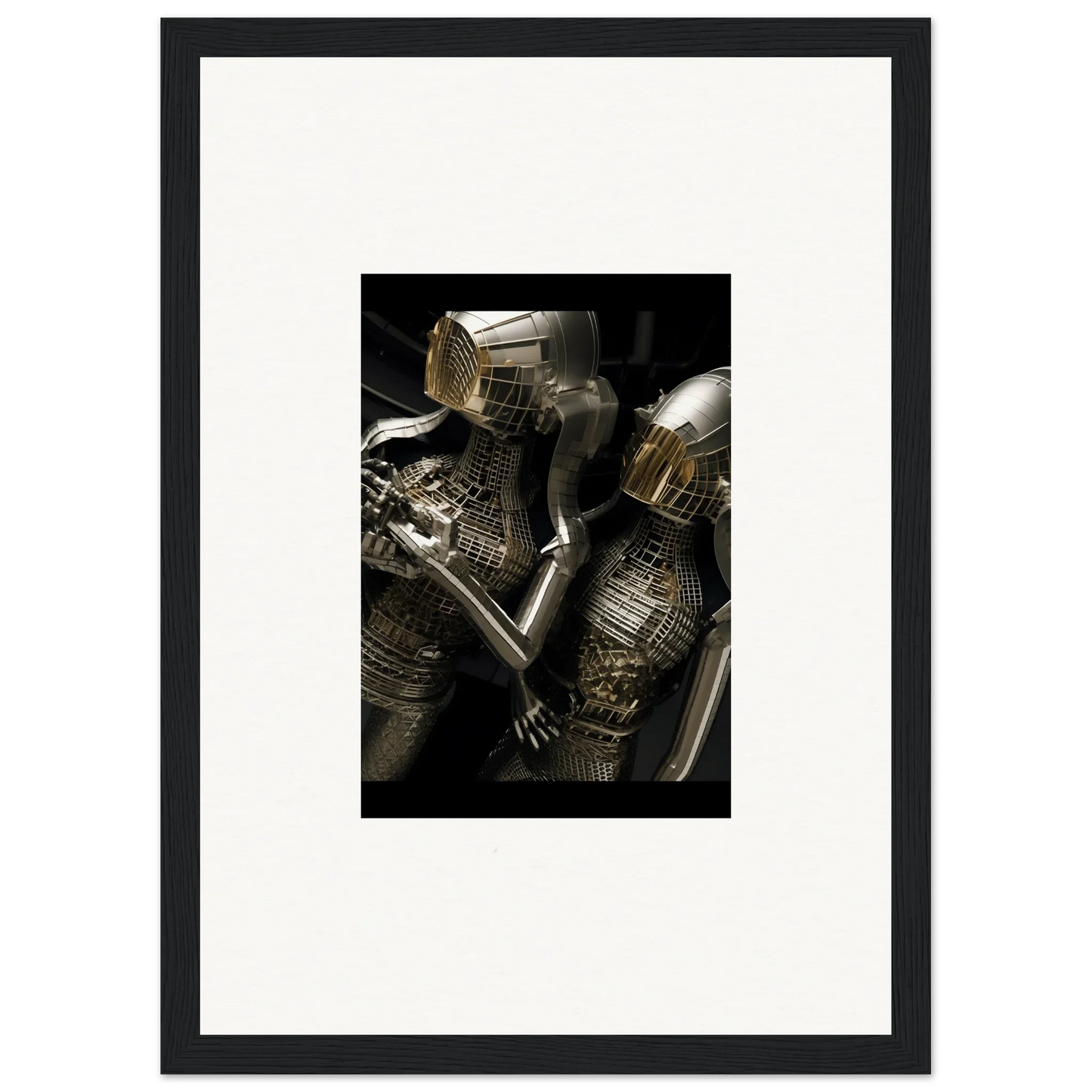 Medieval suit of armor with intricate metalwork for Room Decor and Alloy Dreams art