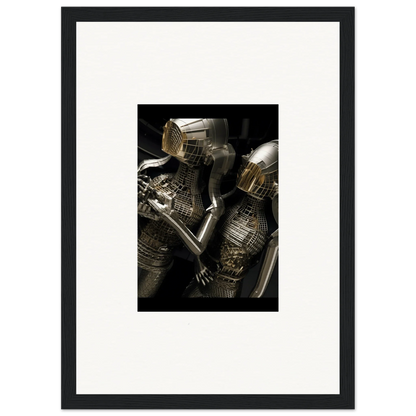 Medieval suit of armor with intricate metalwork for Room Decor and Alloy Dreams art