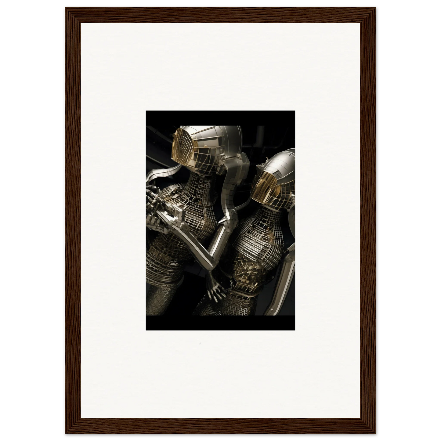 Medieval suit of armor with intricate metalwork, perfect for Alloy Dreams room decor