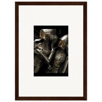 Medieval suit of armor with intricate metalwork, perfect for Alloy Dreams room decor