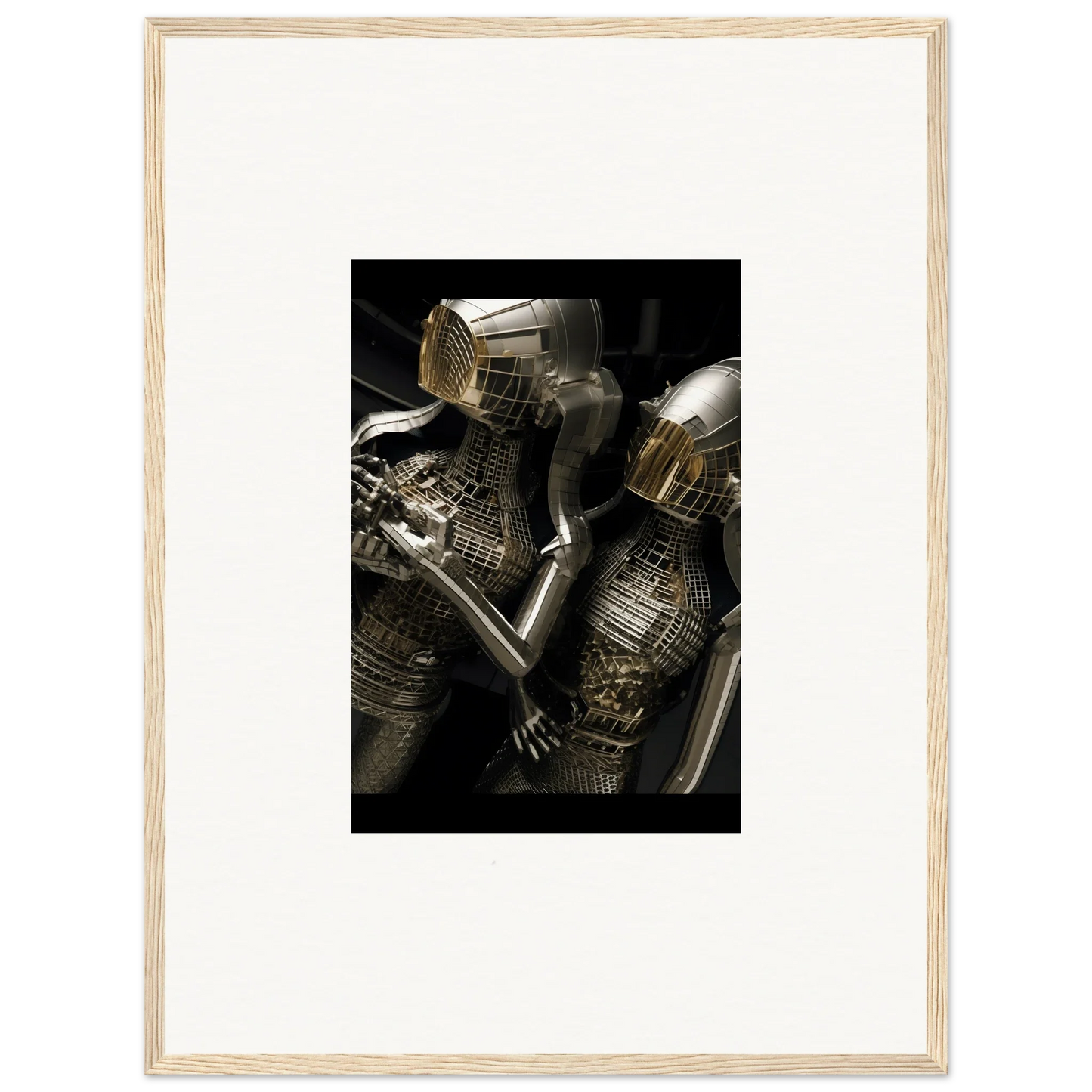 Intricate medieval armor showcasing metalwork details perfect for Alloy Dreams room decor