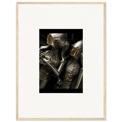 Intricate medieval armor showcasing metalwork details perfect for Alloy Dreams room decor