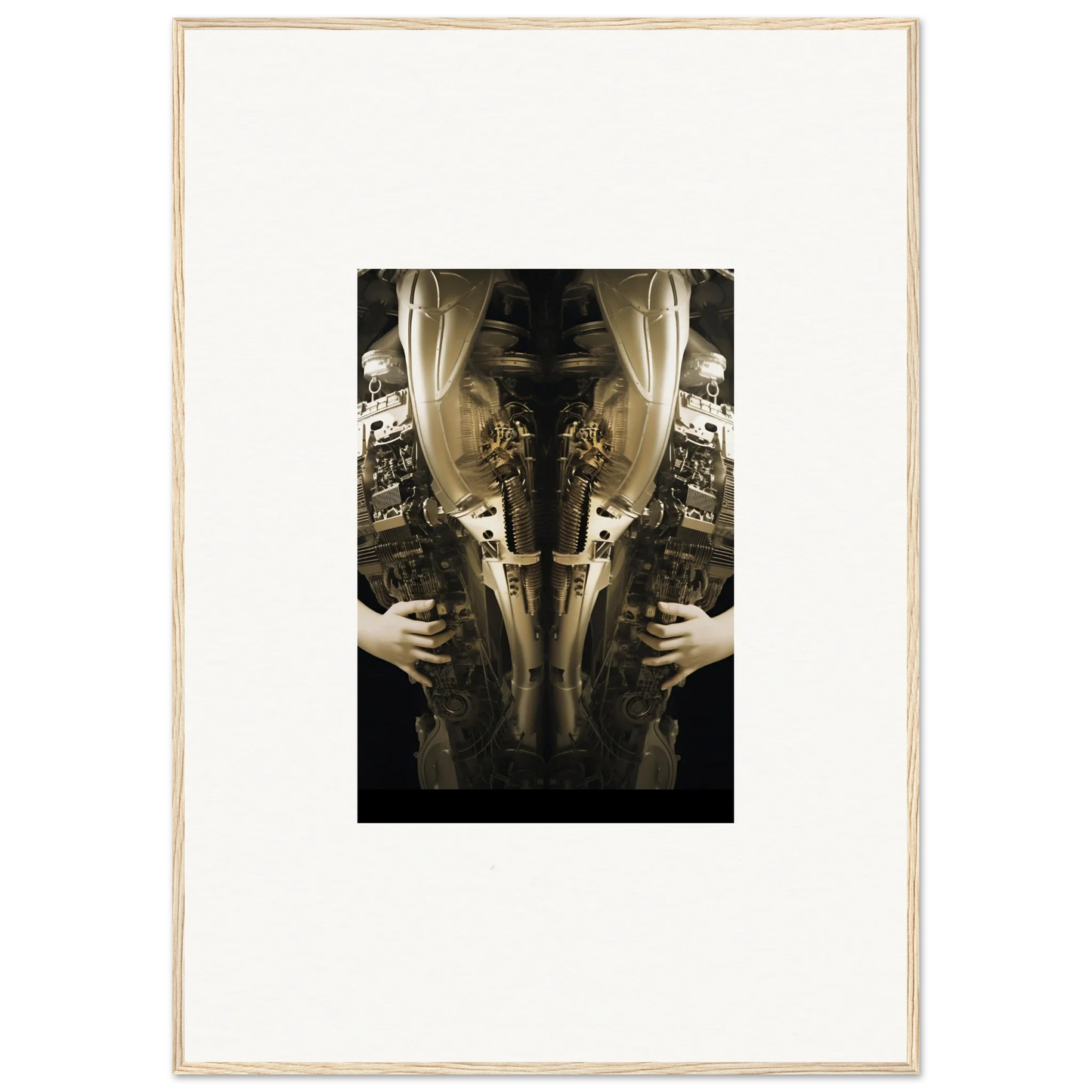 Mirrored sepia-toned photograph of Victorian clothing, perfect for elegance quandary room decor