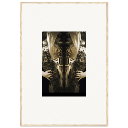 Mirrored sepia-toned photograph of Victorian clothing, perfect for elegance quandary room decor