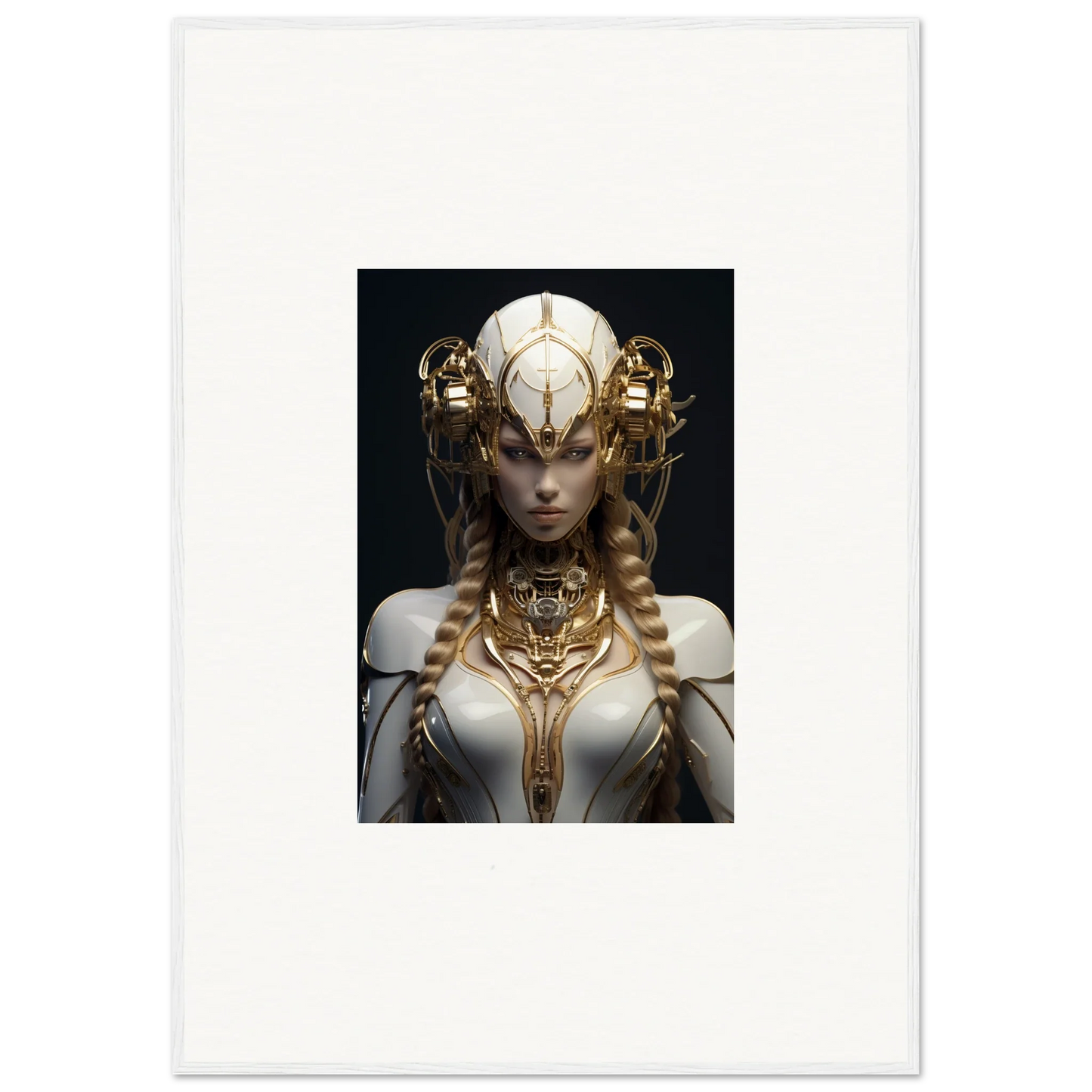 Ornate fantasy portrait of a regal female in the Gilded Cosmos for stunning room decor