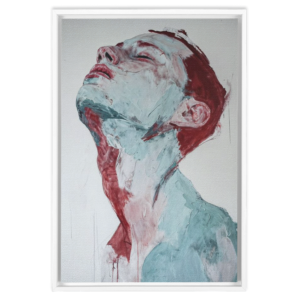 A Mind Set - XXL Framed Traditional Stretched Canvas of a man with red hair.