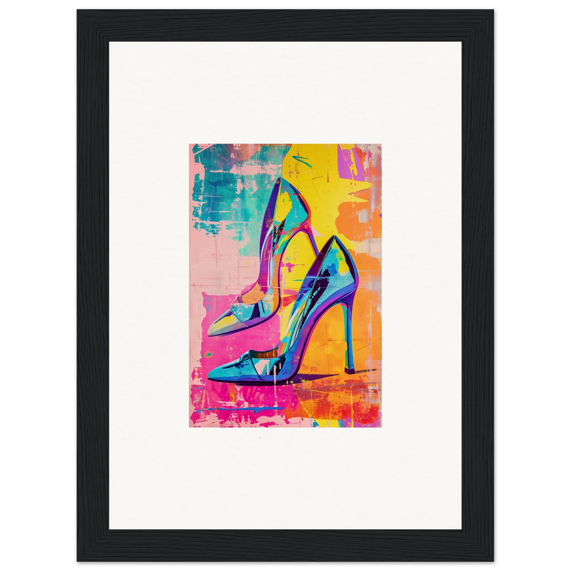 Colorful high-heeled stiletto shoes for stylish room decor and Heels Reverie lovers