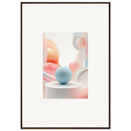 Pastel-colored abstract shapes in Ethereal Cosmic Timeless wall art for room decor