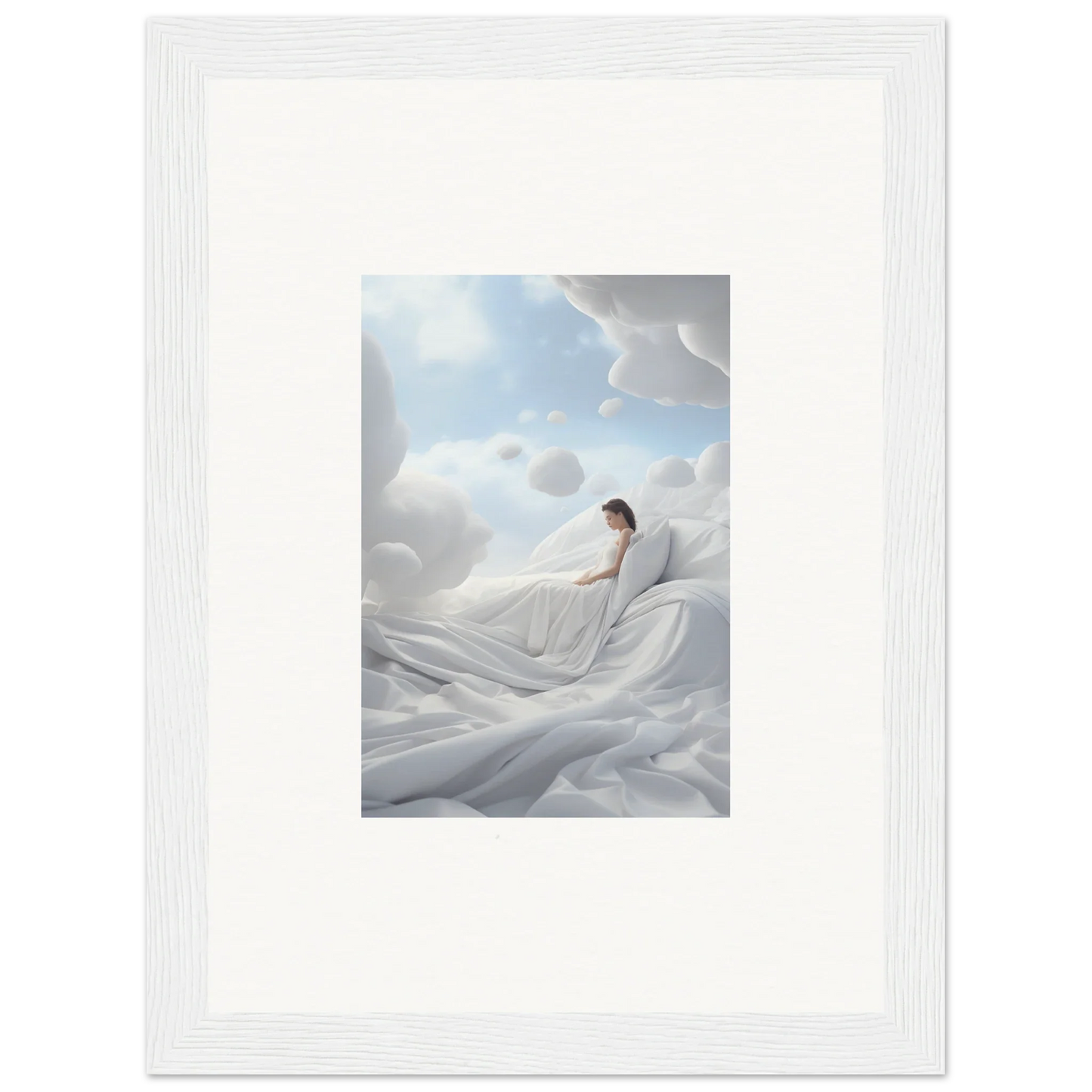 Person sleeping in billowing fabric, ideal for Heavenly Cotton Dream room decor