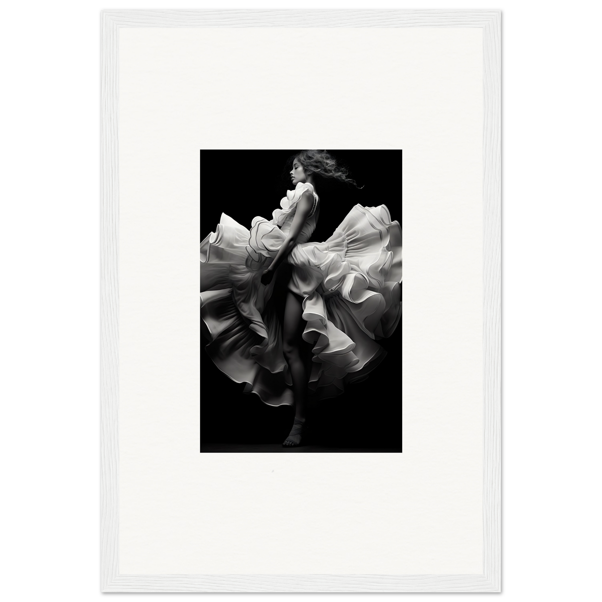 Dancers and time 05p - framed poster - 30x45 cm / 12x18″ /