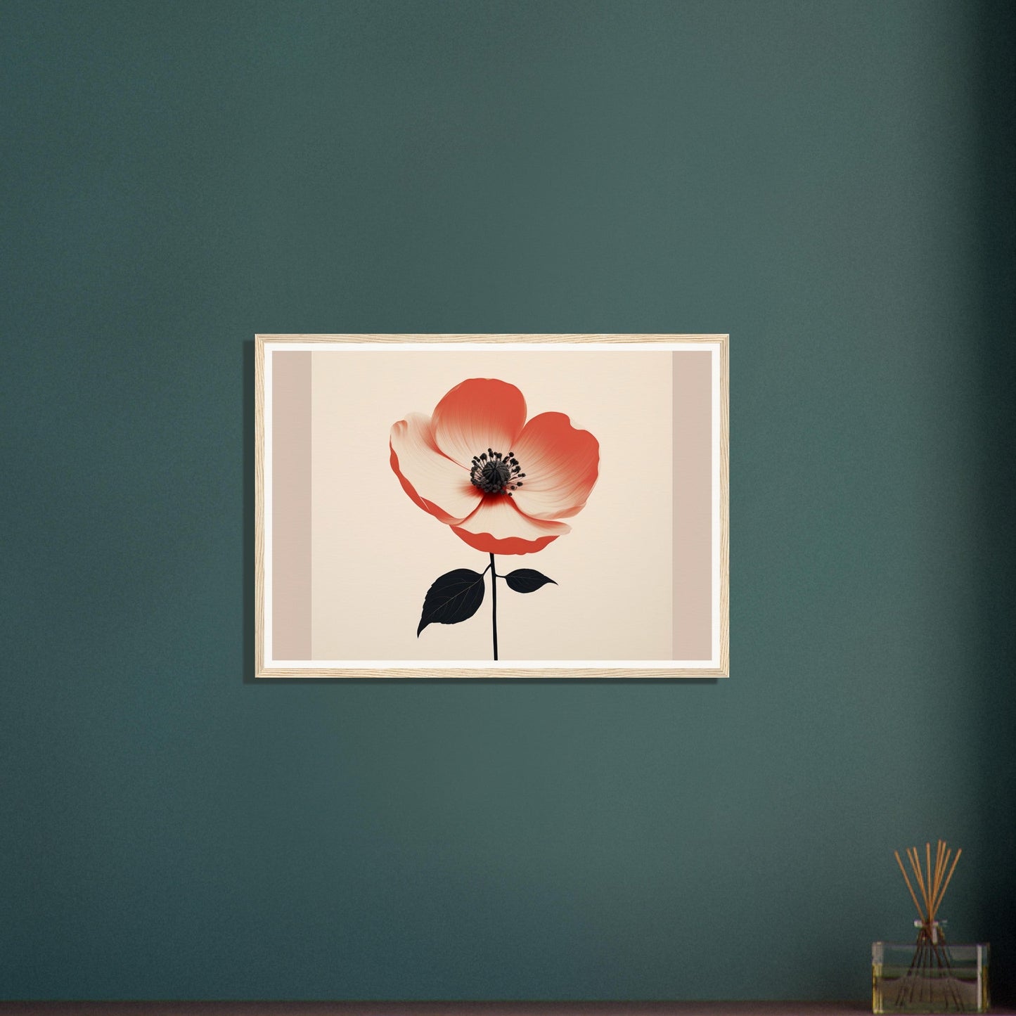 An orange flower framed in the Poppy The Oracle Windows™ Collection poster.