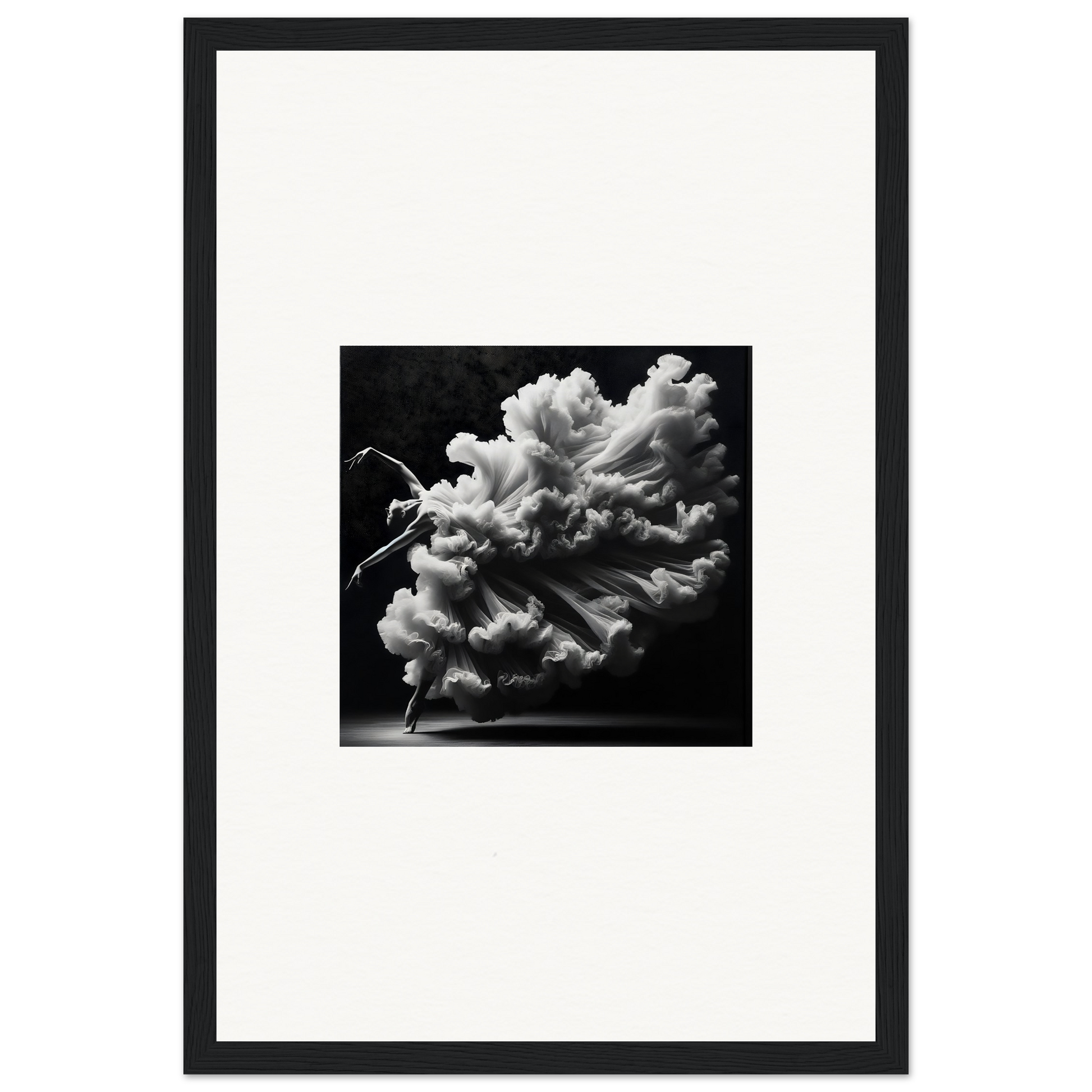 Billowing cloud of smoke or vapor against a dark background.