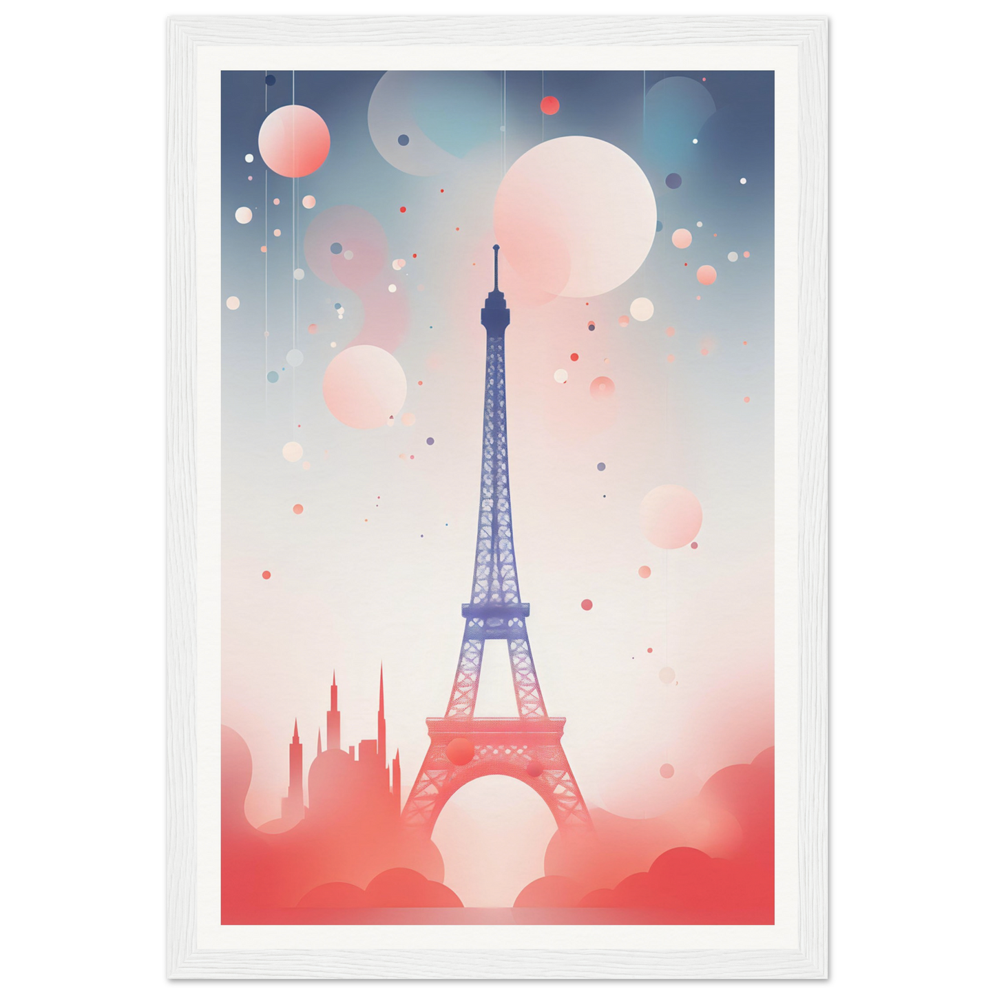 A poster with the eiff tower in paris