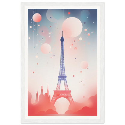 A poster with the eiff tower in paris