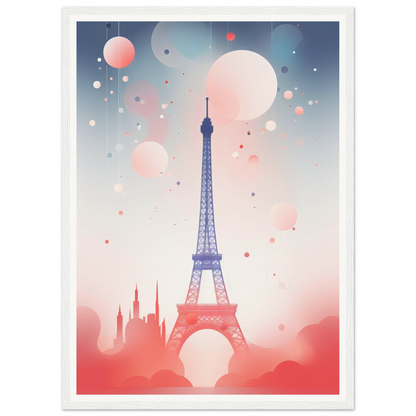 A poster with the eiff tower in paris