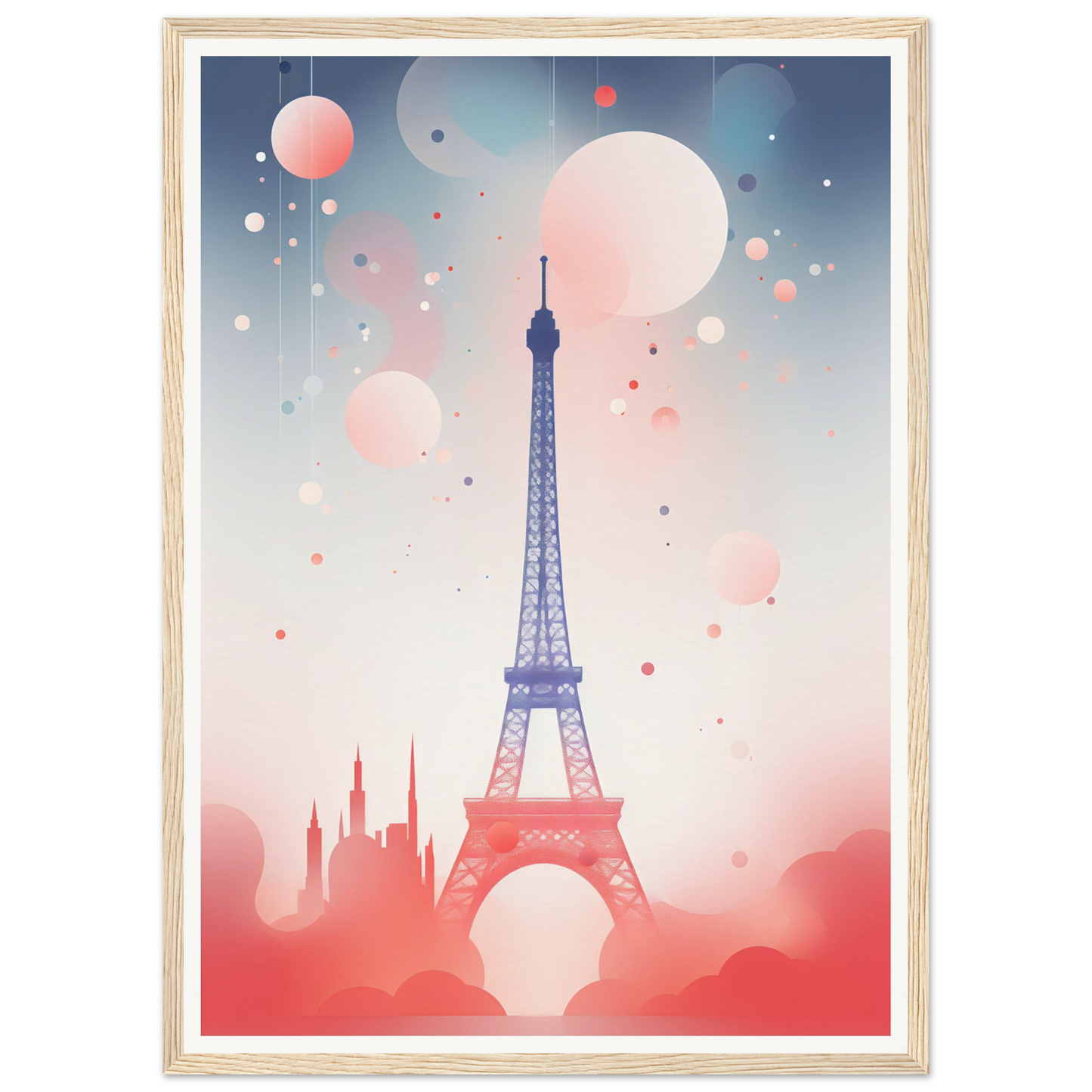 A poster with the eiff tower in paris