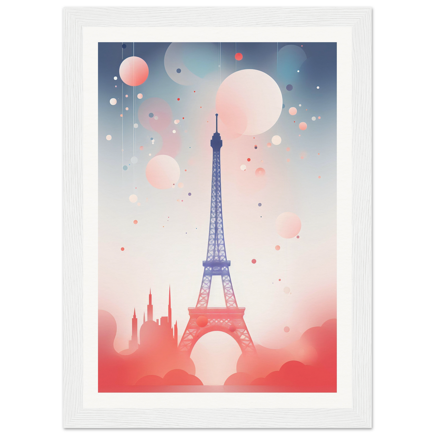 A poster with the eiff tower in paris