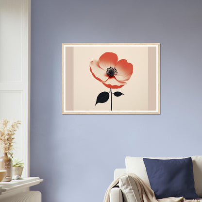 An orange flower framed in the Poppy The Oracle Windows™ Collection poster.