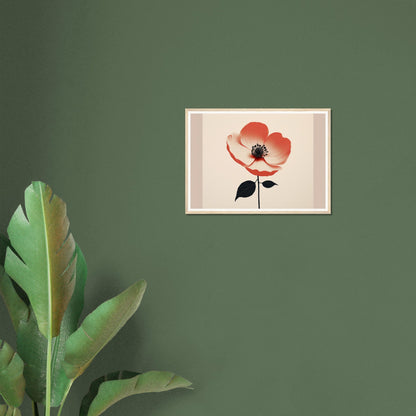 An orange flower framed in the Poppy The Oracle Windows™ Collection poster.