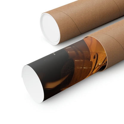 Two rolls of brown paper with a white top