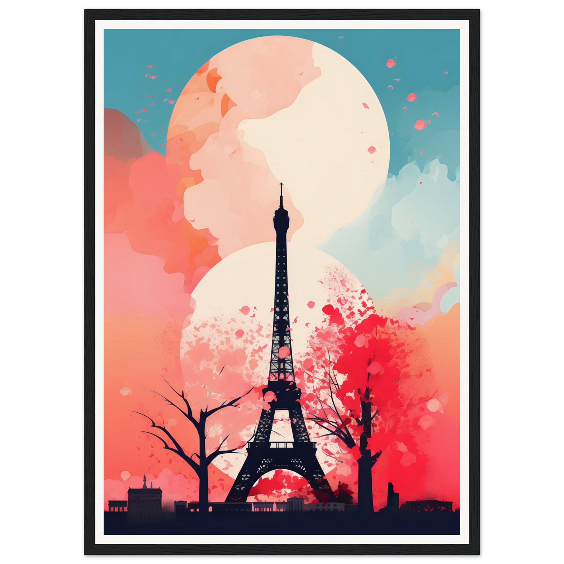 Transform your space with a high-quality framed picture from the Fantasia In Pink, Eiffel, Paris. The Oracle Windows™ Collection.