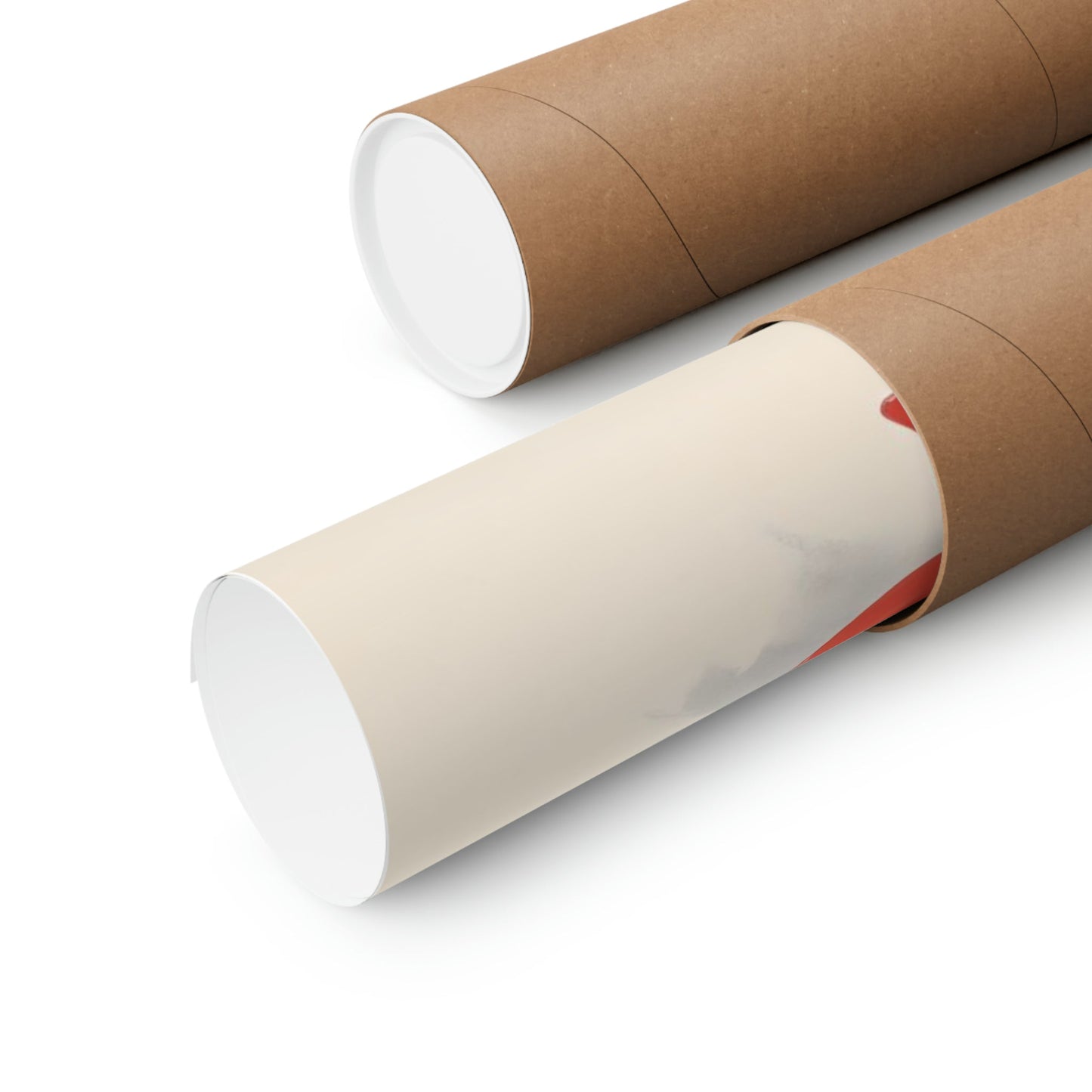 Cardboard mailing tubes or poster tubes.