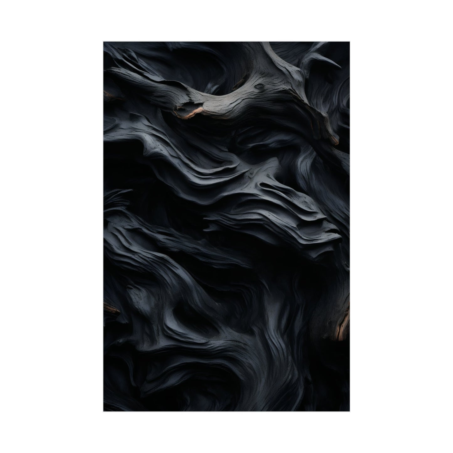 Swirling, dark abstract patterns resembling smoke or fluid motion.