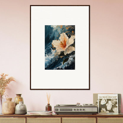 Vibrant Framed Canvas Print of Petal Waves for Stunning Room Decoration