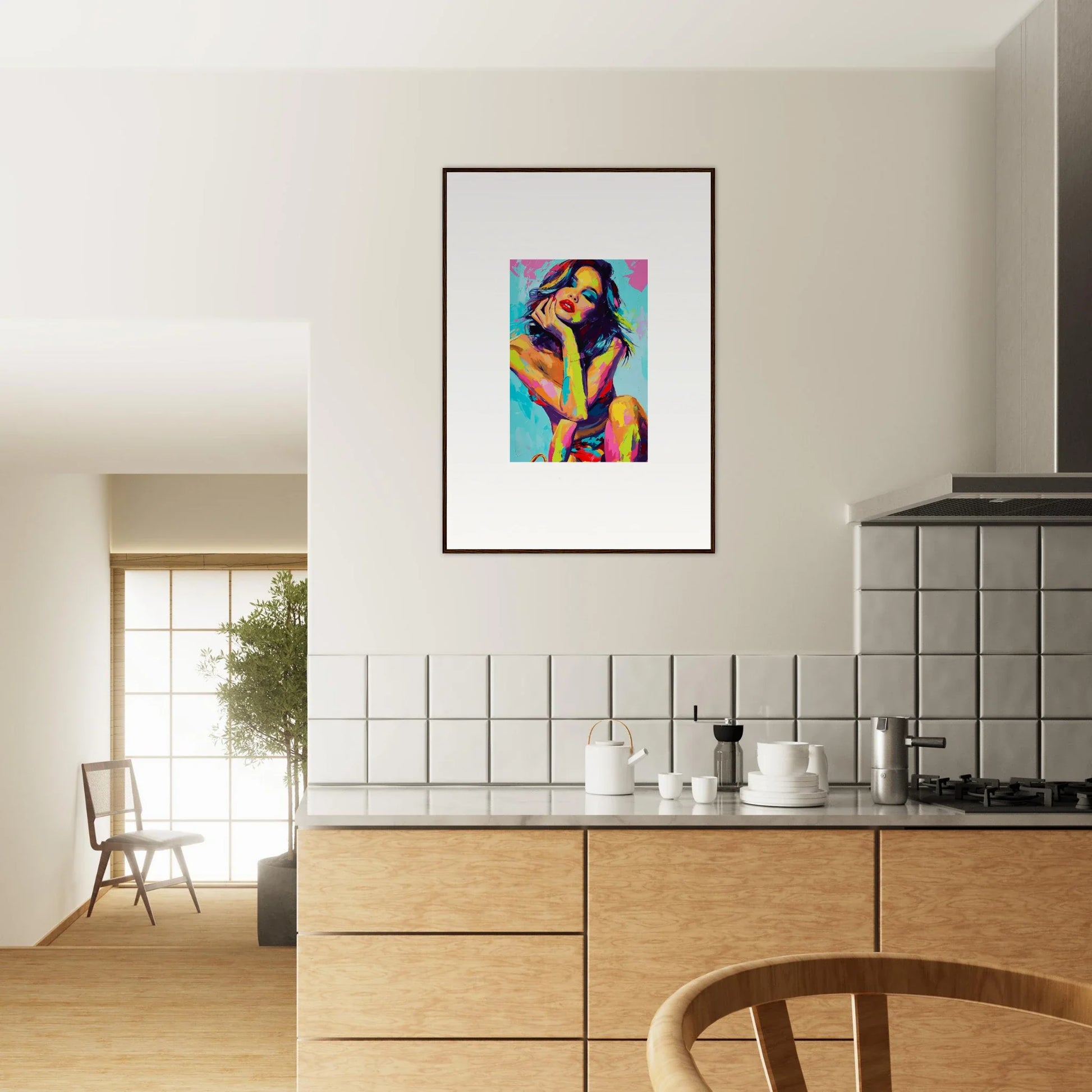 Vibrant portrait of a woman, perfect for a daydream muse canvas print or room decoration