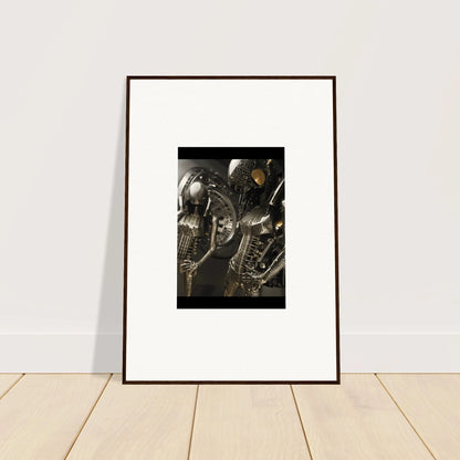 Framed photograph of reflective humanoid figures for unique room decoration, Muse Web