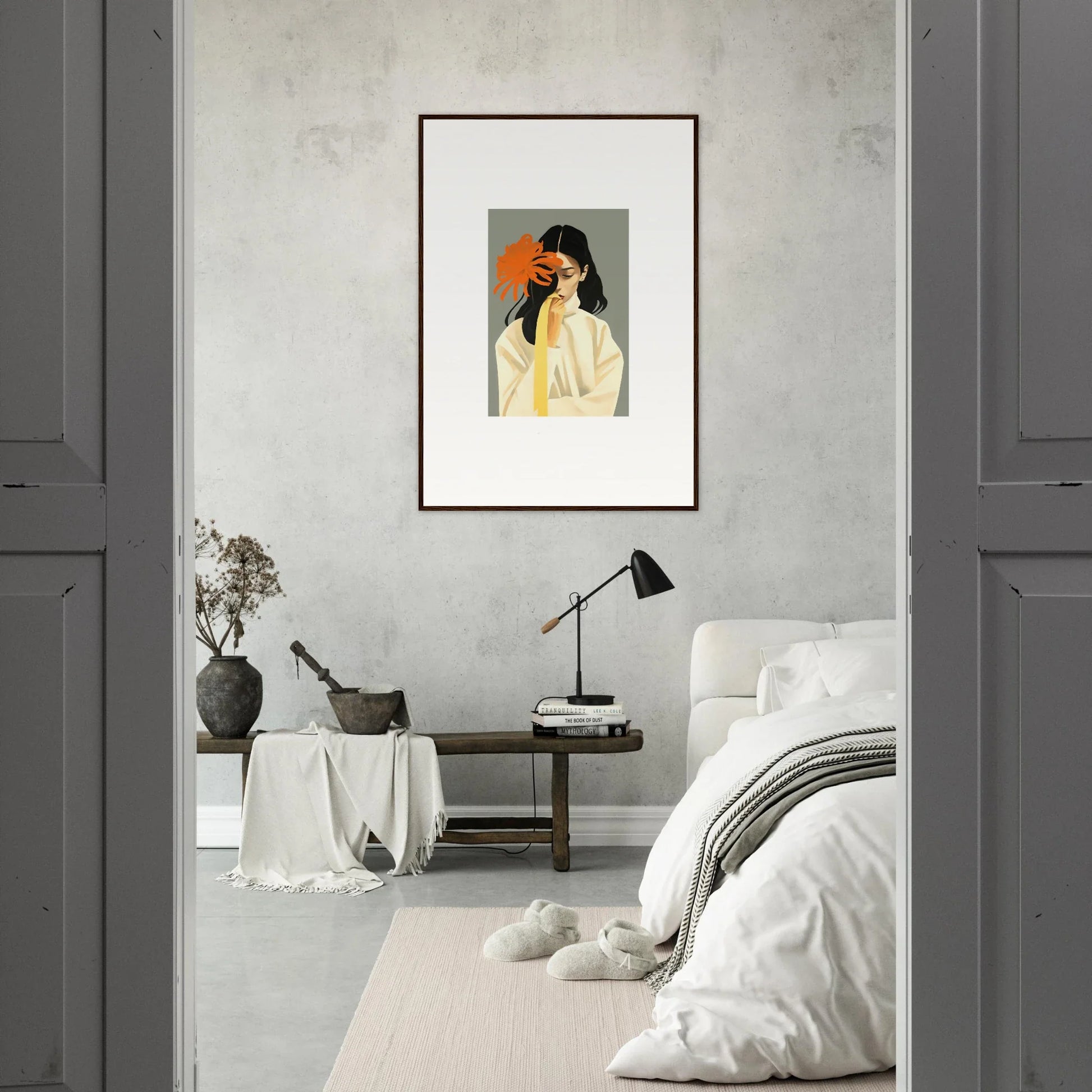 Framed abstract portrait of a woman for stylish room decoration in Dreams Eternity