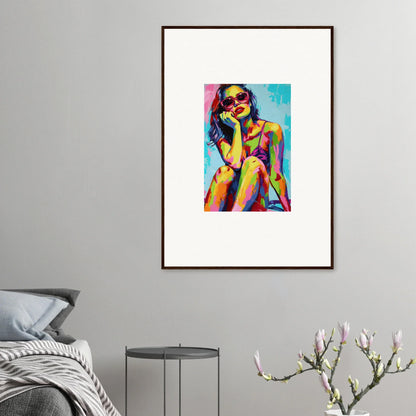 Colorful abstract portrait canvas print for vibrant room decoration in Mindscape Reverie