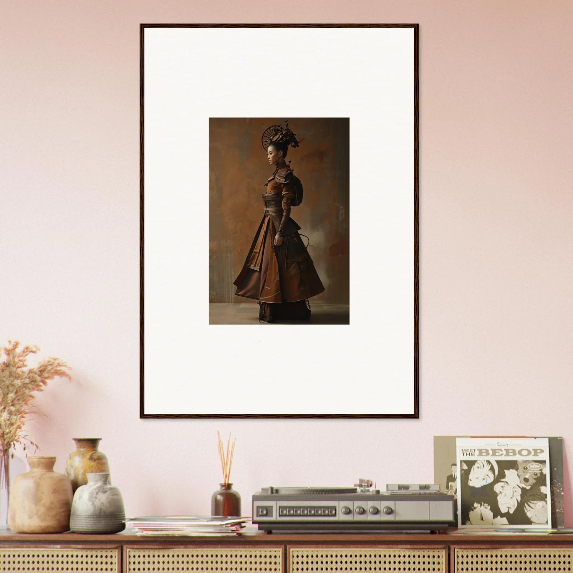 Framed portrait of a woman in Victorian dress for your Nostalgia Chronicles room decoration