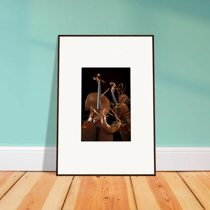 Framed canvas print of stringed instruments for a stylish Strings Opera room decoration